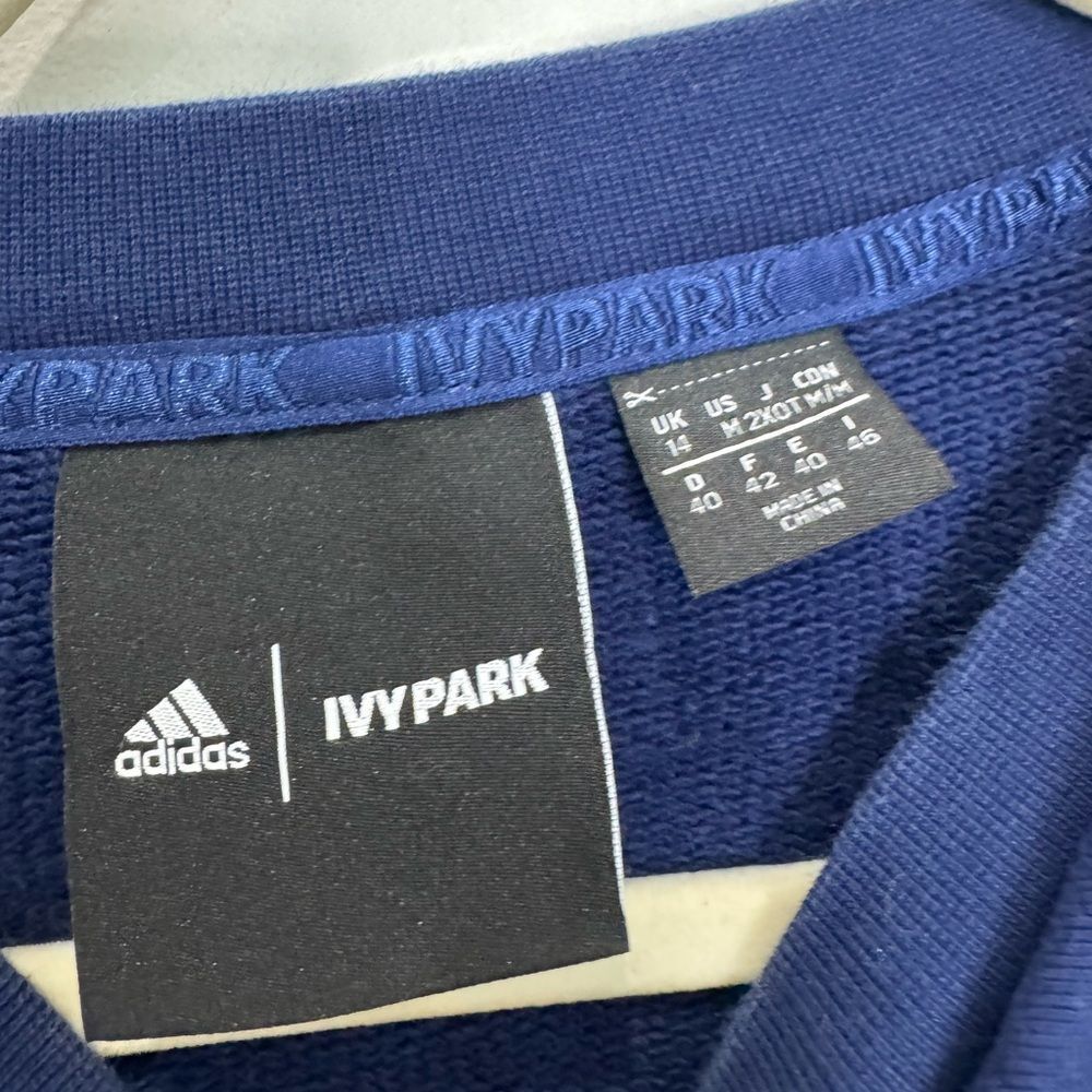 Adidas x Ivy Park Blue Hooded Shrug sweater - Picture 8 of 10
